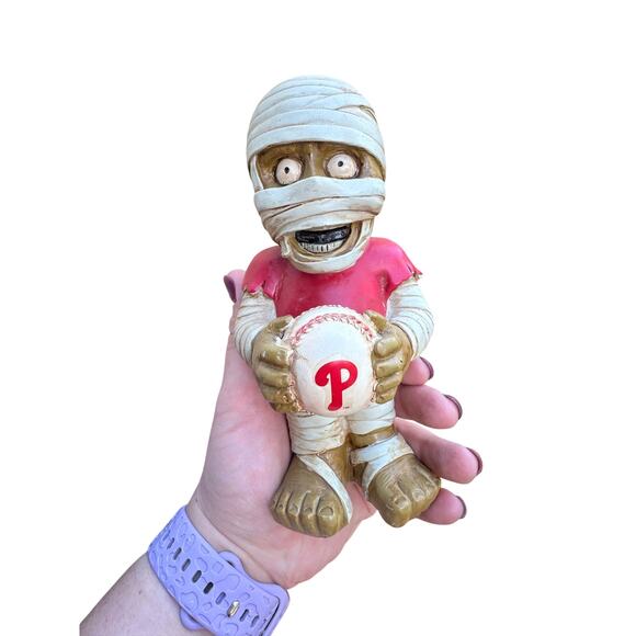 Phillies player / Mummy Figure / Baseball / MLB/ Halloween / Philadelphia / EUC - Picture 1 of 3